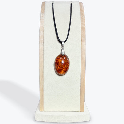 Pendentif Ambre Cabochon — 4 Modèles