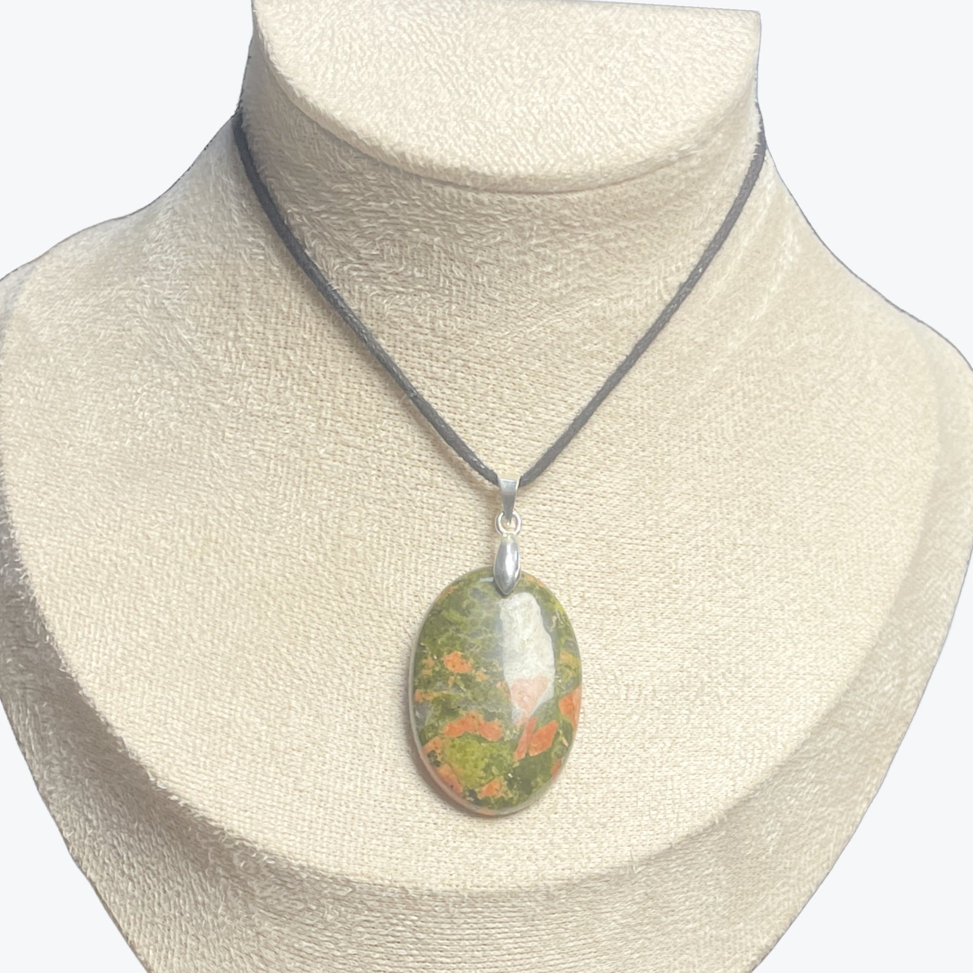 pendentif Unakite ovale