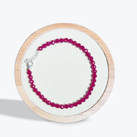 Bracelet Corindon synthétique facetté - 3