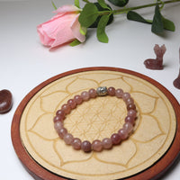 Bracelet en Quartz Fraise - Amour et Douceur 6mm