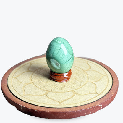 Oeuf Malachite petit | 125gr 5x4cm