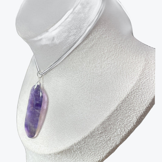 Pendentif Améthyste Rectangle