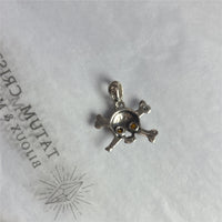 Pendentif Ambre Crâne Onepiece - Argent 925