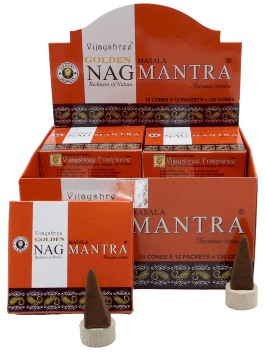 Encens Golden Cônes Nag Mantra