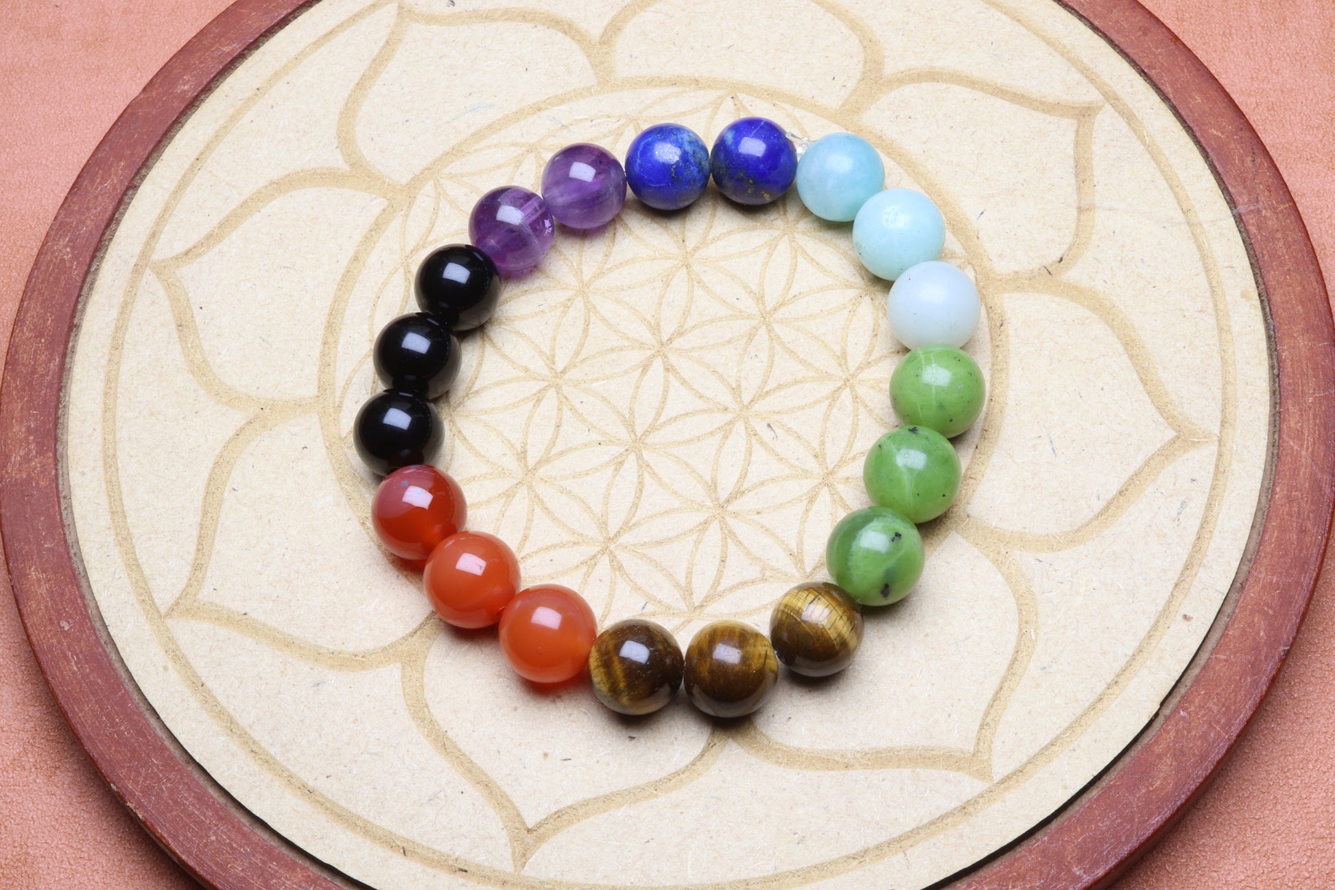 Bracelet 7 Chakras 10 mm