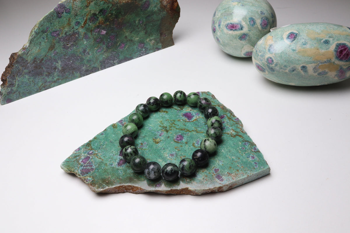 Bracelet Rubis sur Zoïsite