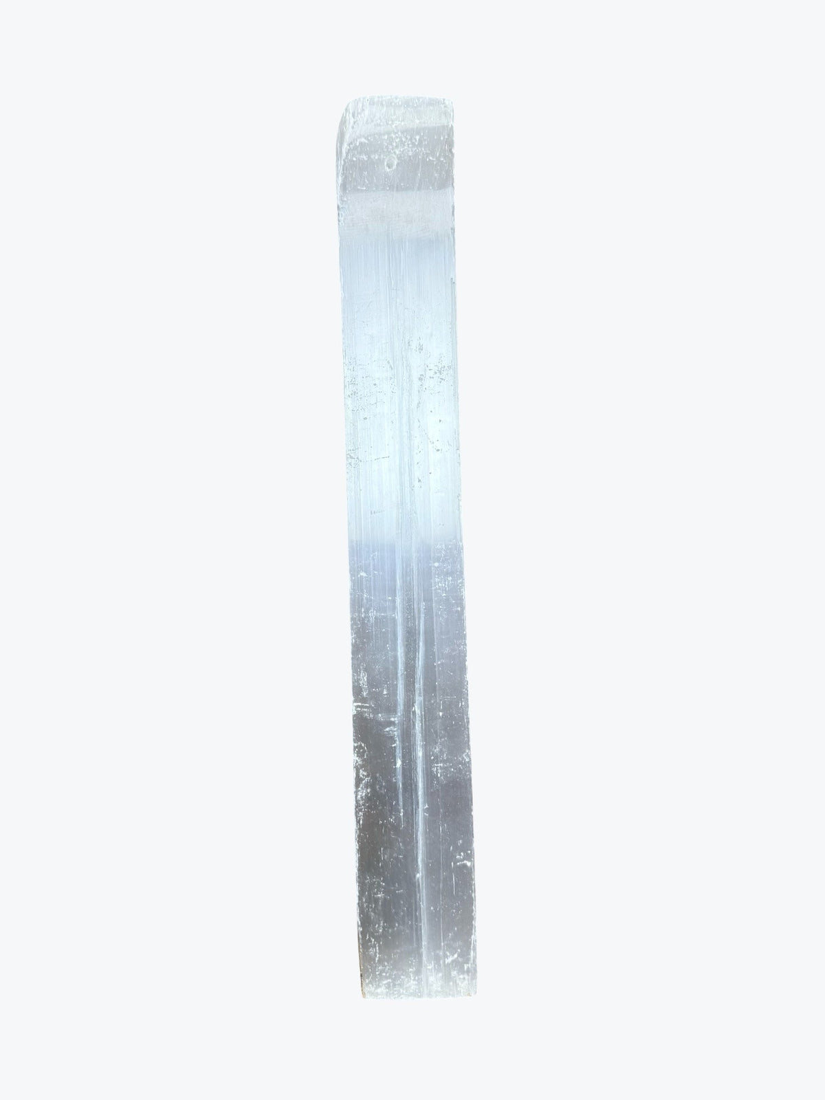 Porte Encens en Sélénite Naturel du Maroc, 25x3cm, environ 160 g