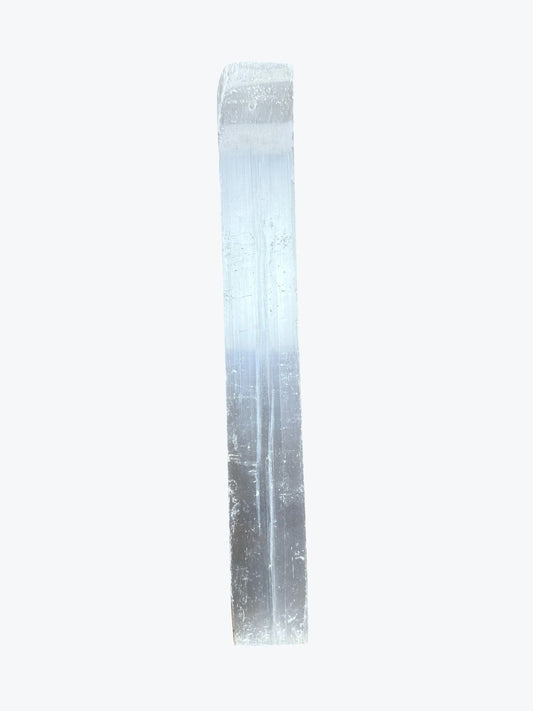 Porte Encens en Sélénite Naturel du Maroc, 25x3cm, environ 160 g