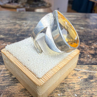 Bague Citrine taille poire vue alternative