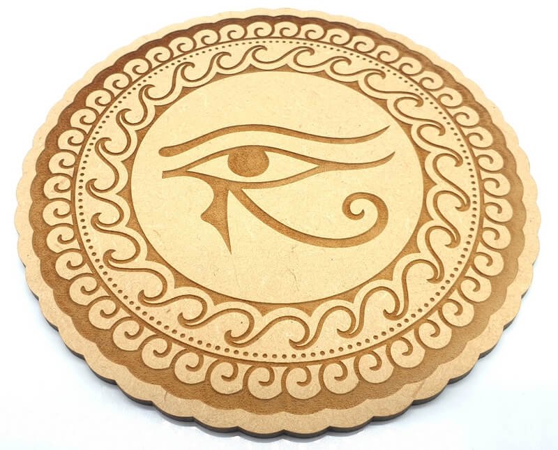 Plaque Bois Oeil d'Horus