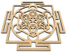 Plaque Bois Métatron Yantra