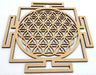 Plaque Bois Fleur de Vie Yantra