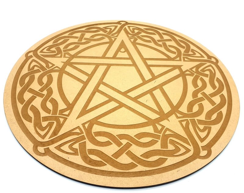 Plaque Bois Pentacle