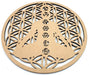 Plaque Bois 7 Chakras Fleur de Vie