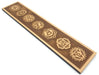 Plaque Bois 7 Chakras Brun Ski 26cm