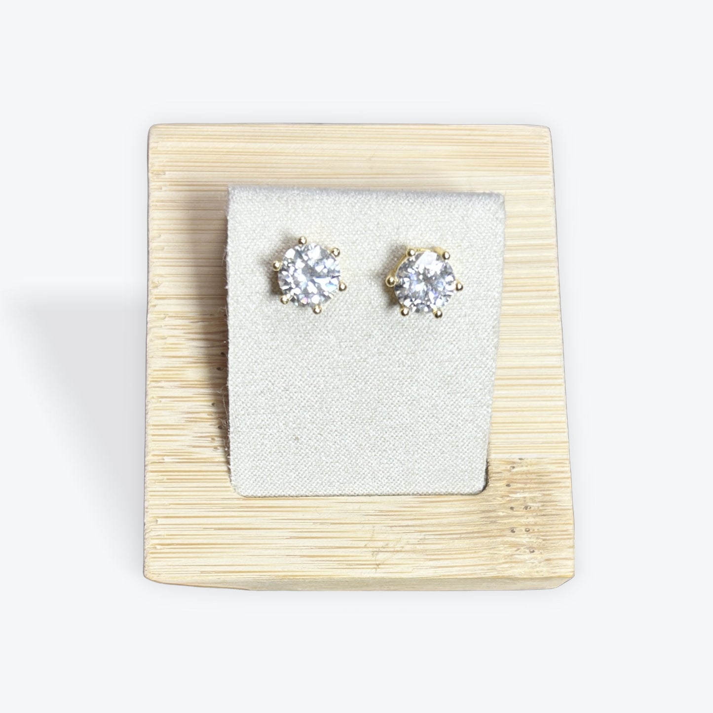 Boucles d'oreilles Moissanite montés sur Argent vermeil - 3