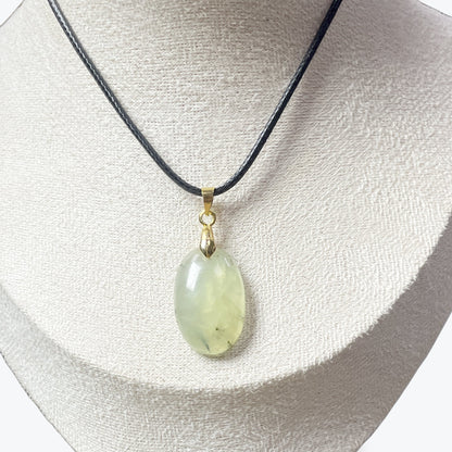 Pendentif Prehnite Ovale