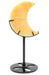 Lune Calcite Orange sur socle 16cm