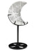 Lune Cristal de Roche sur socle 16cm