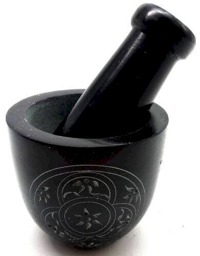 Mortier Pierre Saponite Noir 8cm