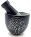 Mortier Pierre Saponite Noir Arbre de Vie 8cm