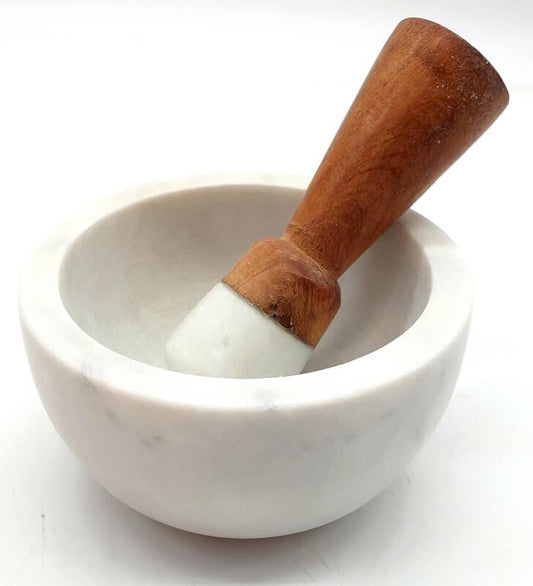 Mortier en Marbre — Blanc (11 cm)