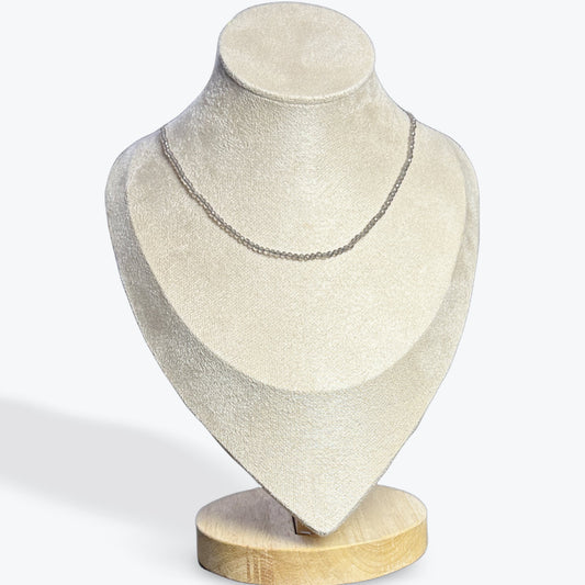 Collier Quartz Fumé Facetté