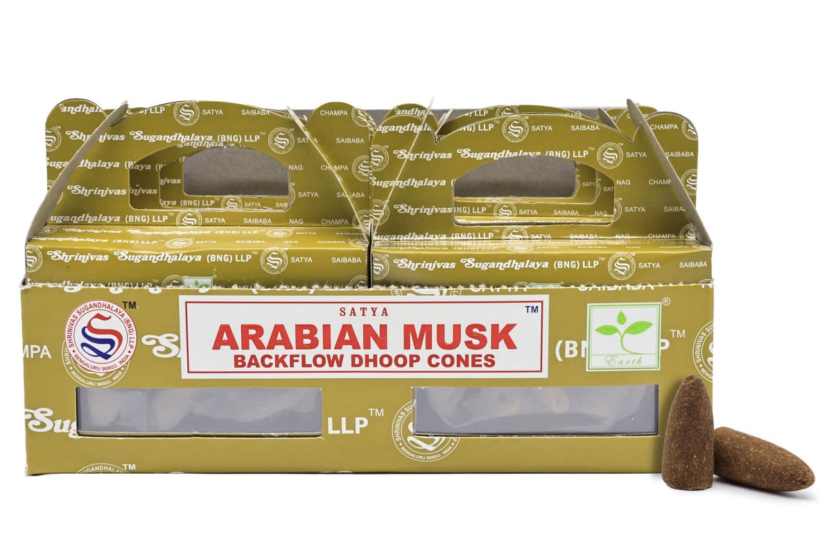 Backflow Cônes Satya Musc Arabe 6pcs