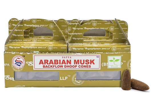 Backflow Cônes Satya Musc Arabe 6pcs