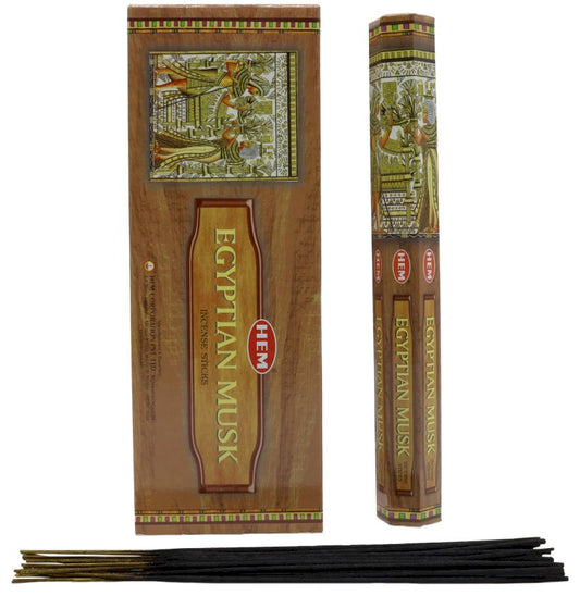 Encens HEM Musc Egyptien 6x20g