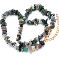 Collier Baroque Chips Pierres Naturelles — 43 cm - 8
