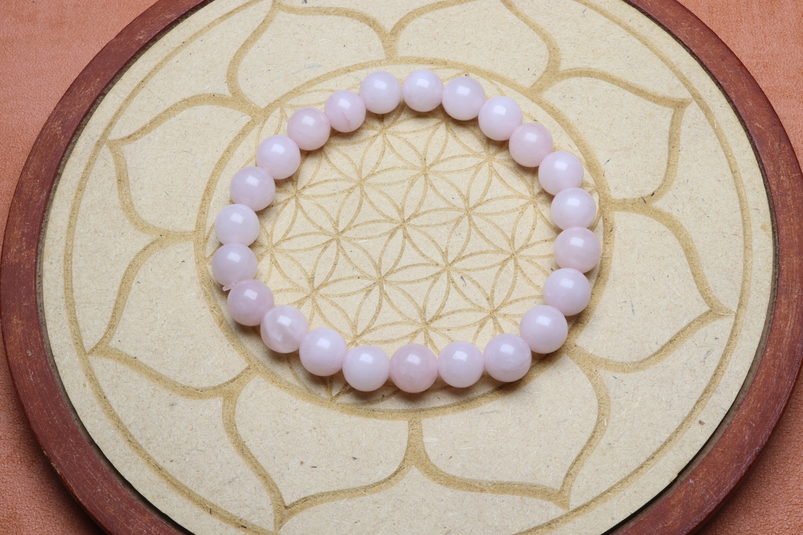 Bracelet en Quartz Rose - Amour et Harmonie 8mm
