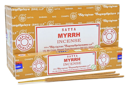 Encens Satya Myrrhe 12x15g