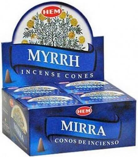 Encens HEM Cônes Myrrhe
