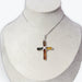 Pendentif ambre  Croix multicouleur Argent 925
