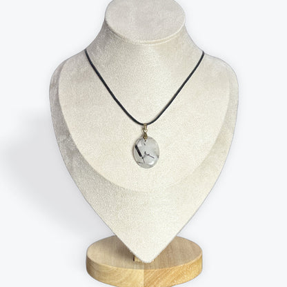 Quartz tourmaline pendentif – photo 2