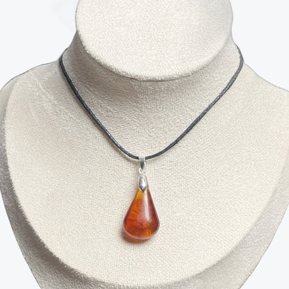 Pendentif Ambre Goutte – photo 3