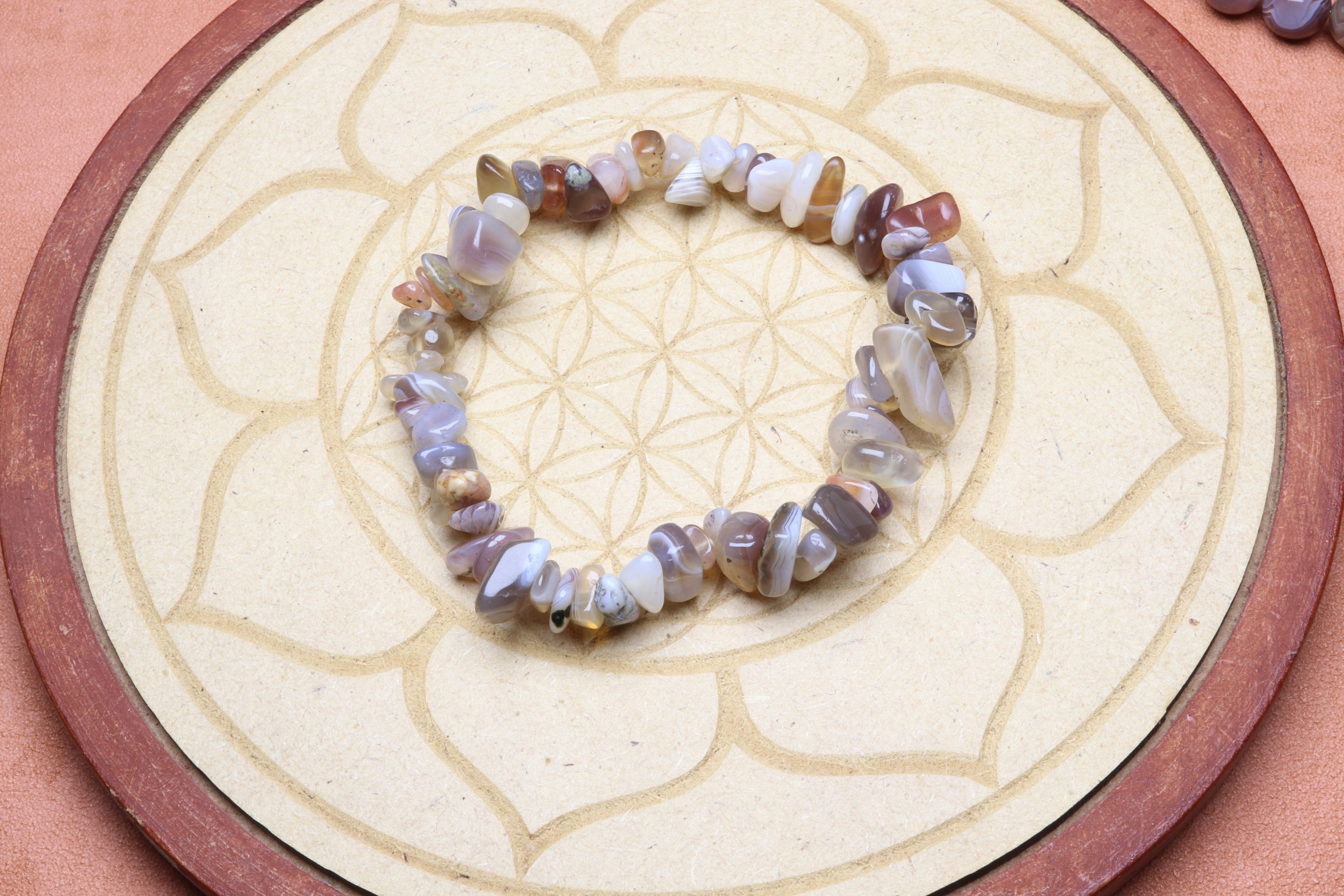 Bracelet Agate Botswana Baroque