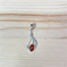 Pendentif Ambre ovale - Argent 925