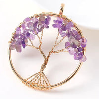Arbre de vie en Rond tressé - 5cm - Améthyste
