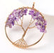 Arbre de vie en Rond tressé - 5cm - Améthyste