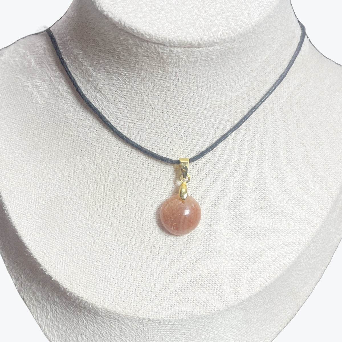Pendentif Pierre de Lune Pêche — Bombé, Plat, Rond ou Goutte