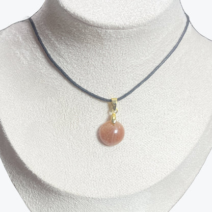 Pendentif Pierre de Lune Pêche — Bombé, Plat, Rond ou Goutte
