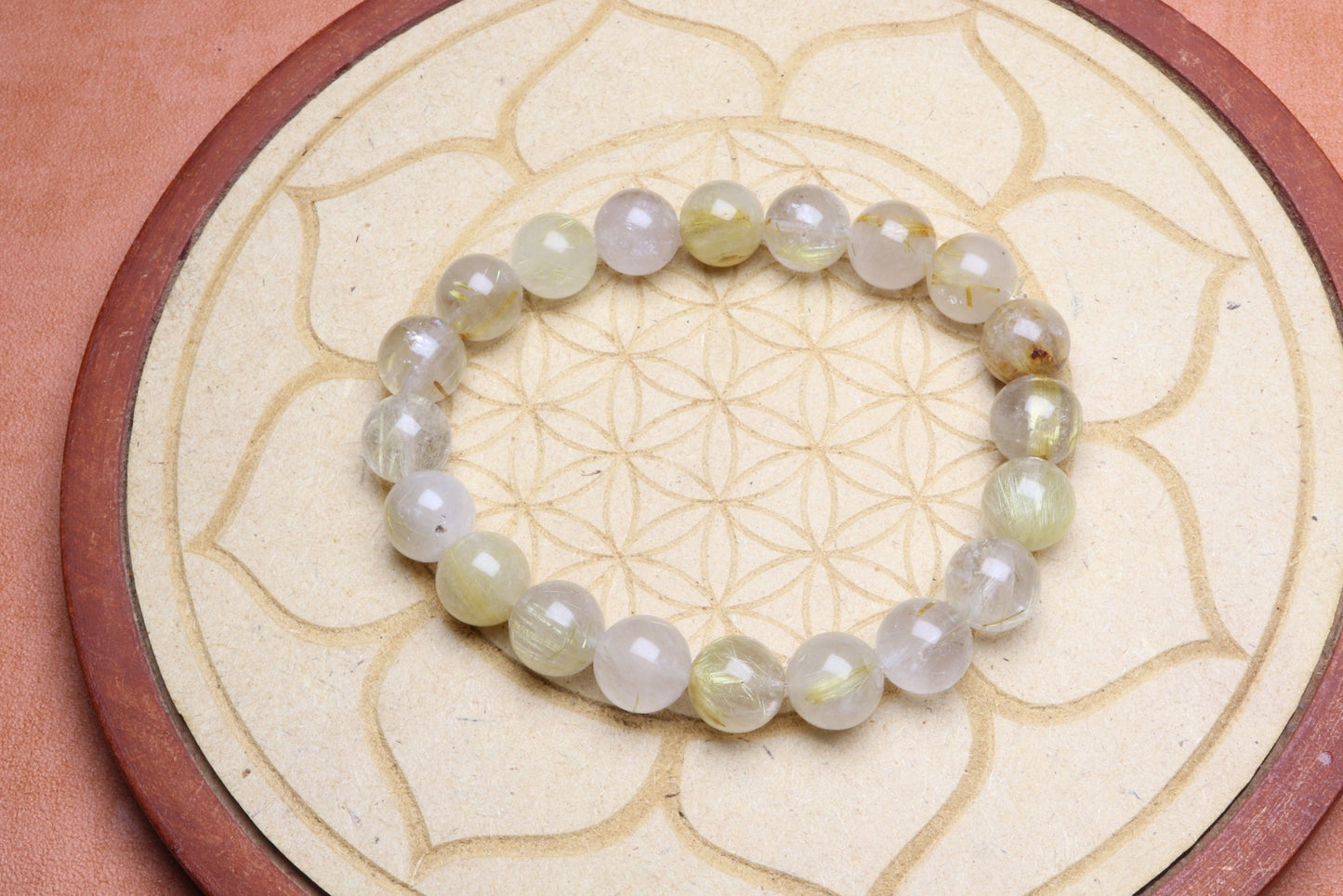 Bracelet en Quartz Rutile - Amplification et Lumière 10mm