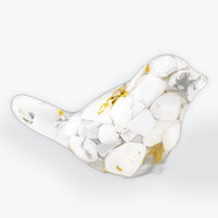 Orgonite Oiseau en Howlite Gravier Naturel - Artisanat Fait Main
