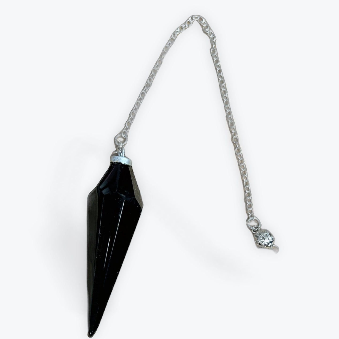 Pendule XL facetté | Obsidienne Noir | 21gr - 7x2cm