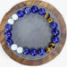 Bracelet Lapis Lazuli, Howlite, Oeil de Tigre
