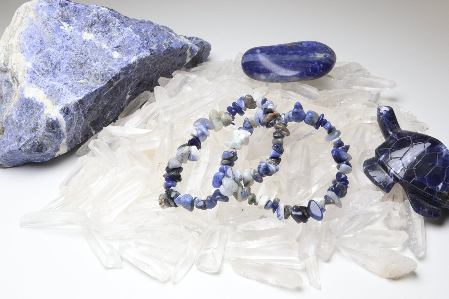 Bracelet en Sodalite - Communication et Sérénité - photo 4