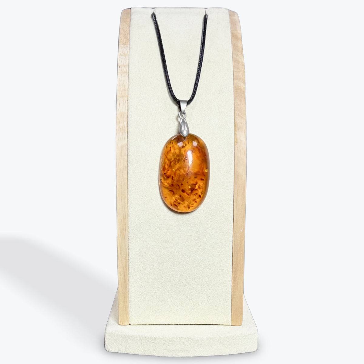 Pendentif Ambre Cabochon — 4 Modèles