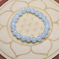 Bracelet Aigue marine 8 mm